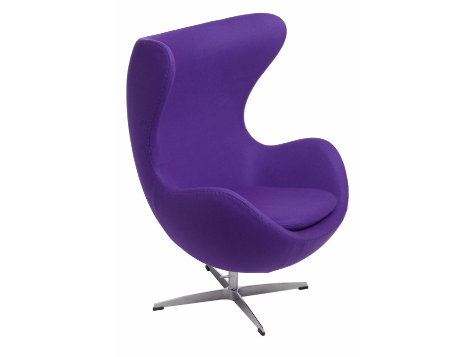 Fotel Jajo fioletowy kaszmir 4 Premium - d2design